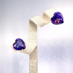 NO.8 CM Crystal Earring (Purple)