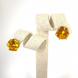 NO.8 CM Crystal Earring (Yellow)