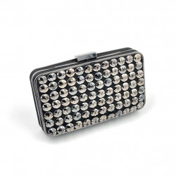 NO.8 Black Bling Clutch