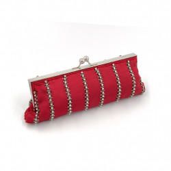NO.8 Red Beaded Clutch