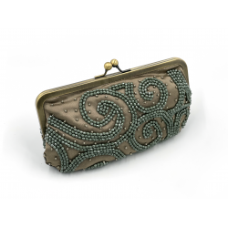 NO.8 Golden Clutch with Beads
