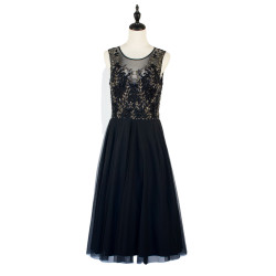 NO.8 Black Beaded Midi