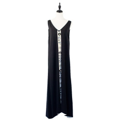 NO.8 Black Sequin Maxi