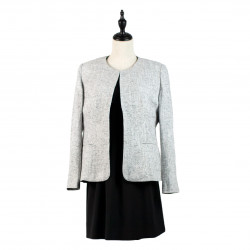 NO.8 White/Black Jacket