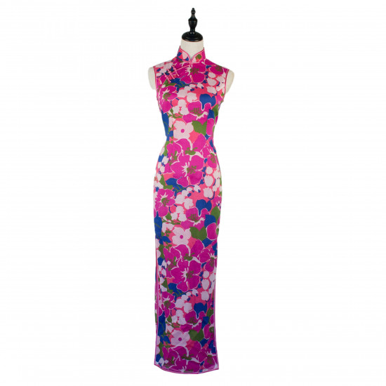 NO.8 Pink Flower Qipao