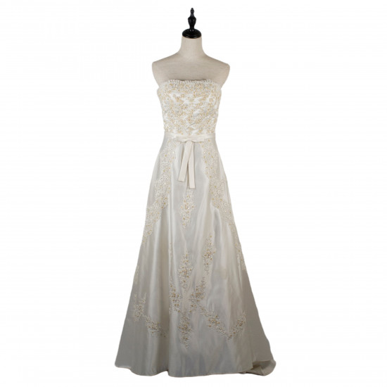 NO.8 Tube Wedding Gown with Train